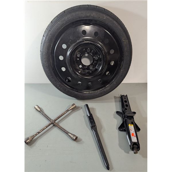 Maxxis T125/70D16 Temporary Spare Tire w/ Steel Wheel, Jack & Lug Wrench