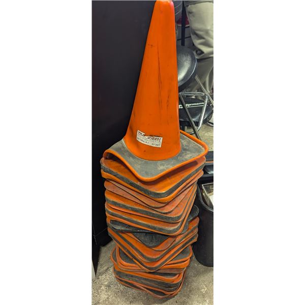 Bulk Lot Orange Traffic Safety Cones - Transtech Data Services Victoria BC