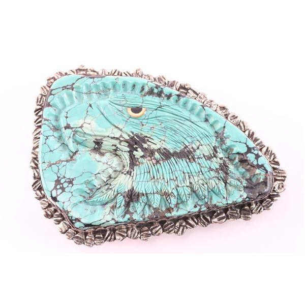 Navajo Sterling Turquoise Pendant