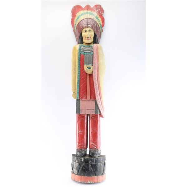 Vintage Cigar Store Indian.