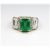 Image 1 : Show Stopping Emerald and Diamond Ring