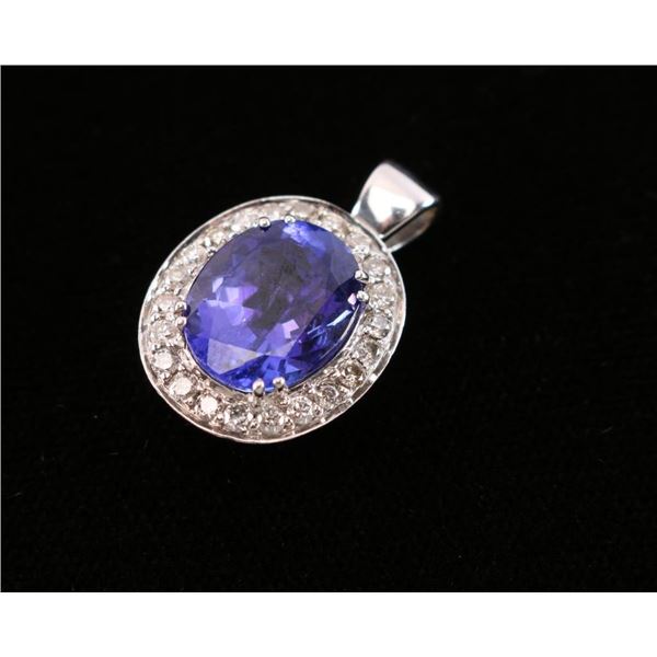 Sapphire & Diamond Pendant