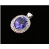 Image 1 : Sapphire & Diamond Pendant
