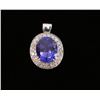 Image 2 : Sapphire & Diamond Pendant