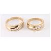 Image 1 : His & Her Matching Diamond Wedding Rings