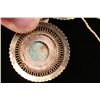Image 3 : Turquoise Pendant w/ 18kt Yellow Gold Chain