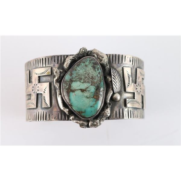 Navajo Whirling Good Luck Cuff