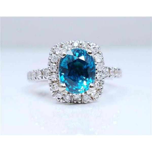 Extraordinary Extra Fine Teal Blue Zircon