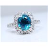 Image 3 : Extraordinary Extra Fine Teal Blue Zircon