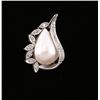 Image 4 : Vintage Pearl & Diamond Pendant