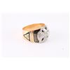 Image 3 : Gold/Diamond 32nd Degree Masonic Ring.