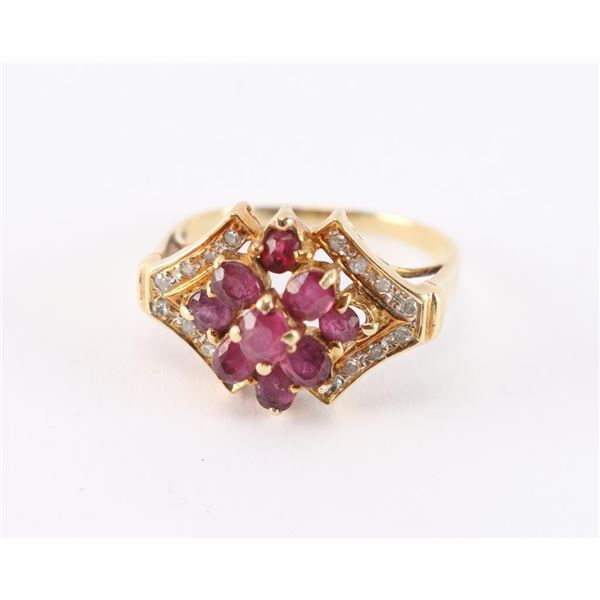 Ladies Ruby and Diamond Ring