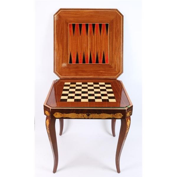 Italian Inlaid Game Table