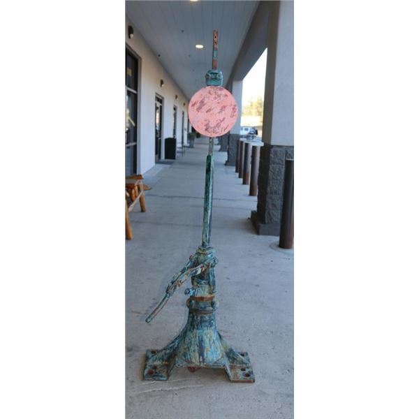 Antique Railroad Switch Stand.