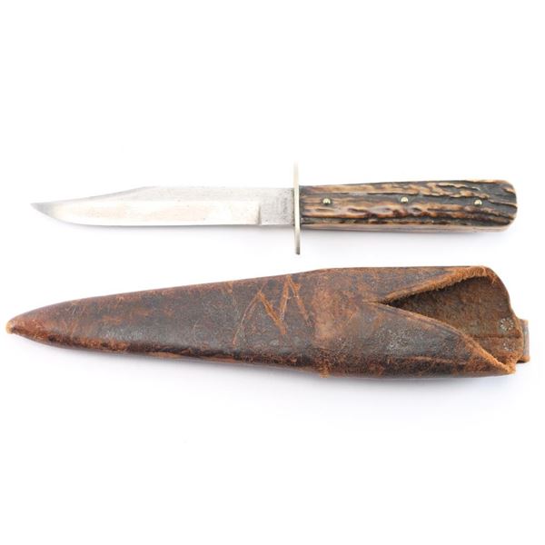 Early Iver Johnson Stag Handled Knife