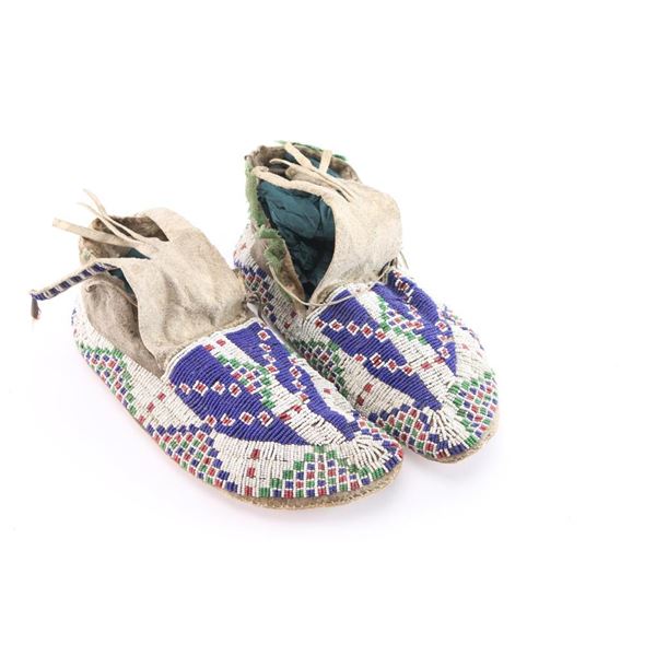 Beaded Plains Indian Moccasin's