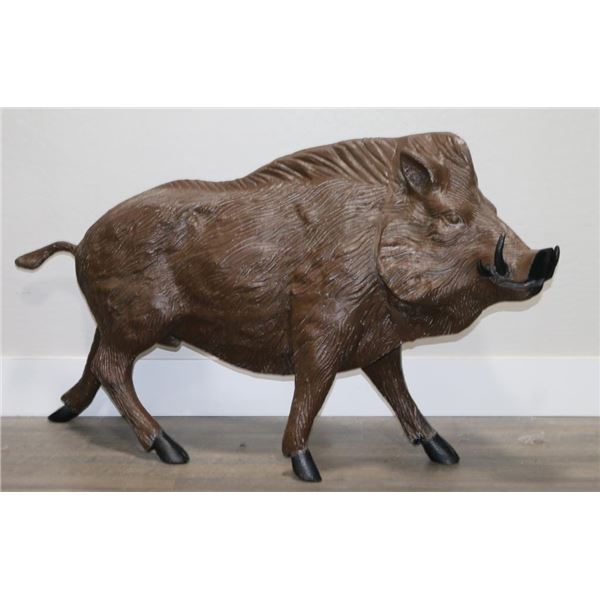 Metal Boar Yard Art