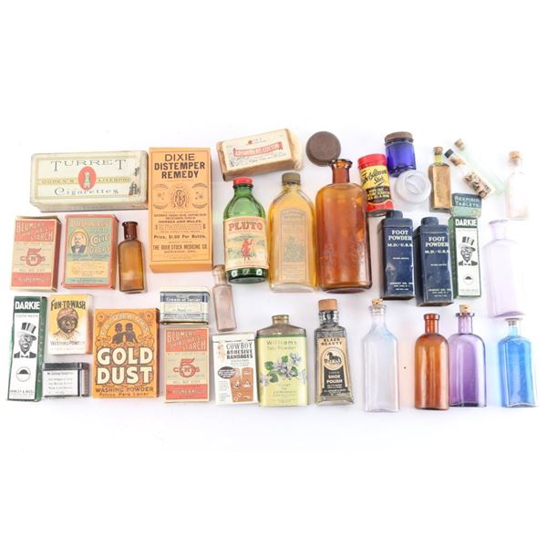 Collection of Antique Remedy Bottles
