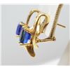 Image 3 : Striking Fine Tanzanite and Diamond Earrings