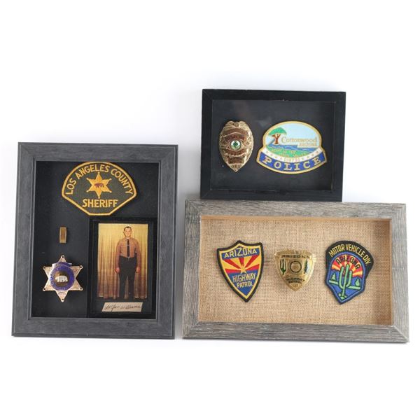 Collection of (3) Framed Badges