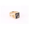 Image 3 : Gold Masonic Ring.