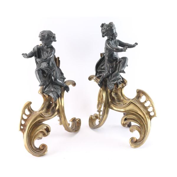 Victorian Bronze Gilded Screen Mounts