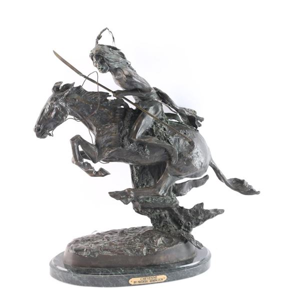 "Cheyenne" by Remington Bronze Sculpture