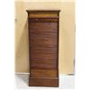 Image 1 : Vintage Roller Door Oak Filing Cabinet