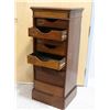 Image 2 : Vintage Roller Door Oak Filing Cabinet