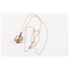 Image 1 : Multi-Stone Flower Pendant and Chain