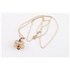 Image 3 : Multi-Stone Flower Pendant and Chain