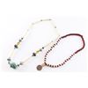 Image 1 : Collection of 2 Vintage Beaded Necklaces