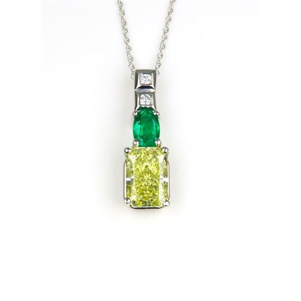 Radiant Lab grown Yellow Diamond