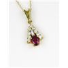 Image 3 : Elegant Extra Fine Ruby and Diamond Pendant