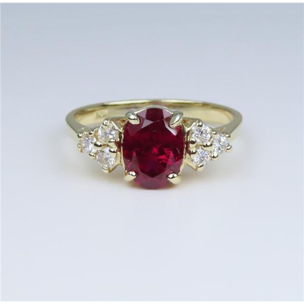 Beautiful G.I.A. Certified Lab Grown Ruby