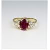 Image 2 : Beautiful G.I.A. Certified Lab Grown Ruby