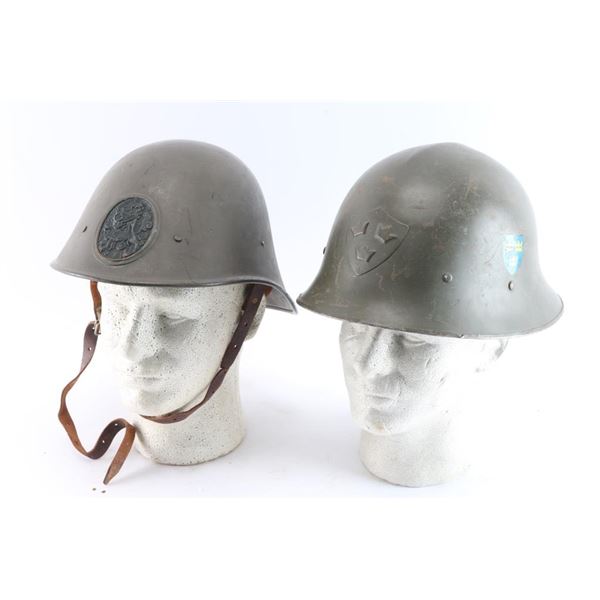 Lot of Two Military Helmets.