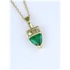 Image 2 : Lovely Trilliant cut Vivid Emerald