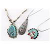 Image 4 : Lot of 3 Navajo Turquoise Necklaces