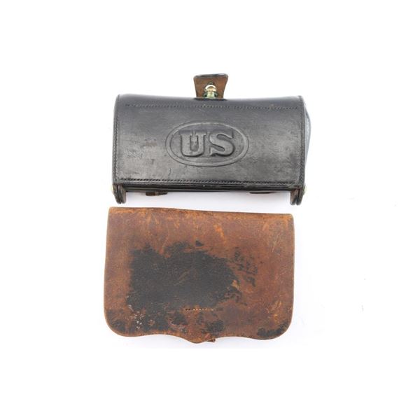 Civil War Pistol Pouch & McKeever Box