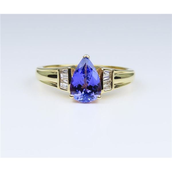 Elegant Fine Pear Shape Tanzanite