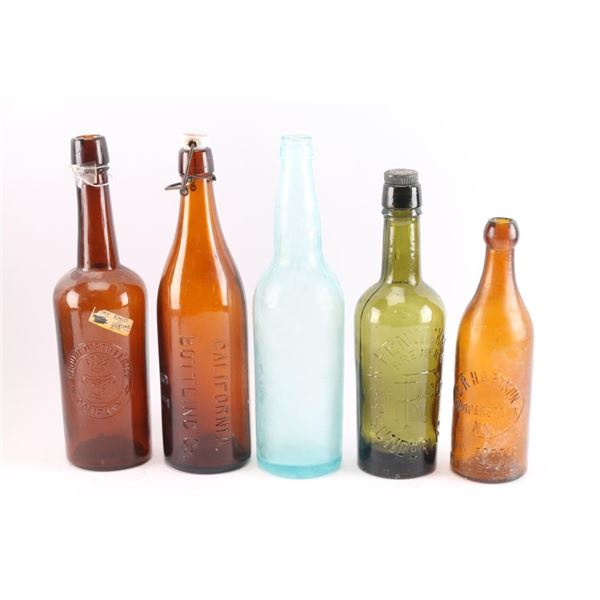 Lot of 5 Vintage Bottles