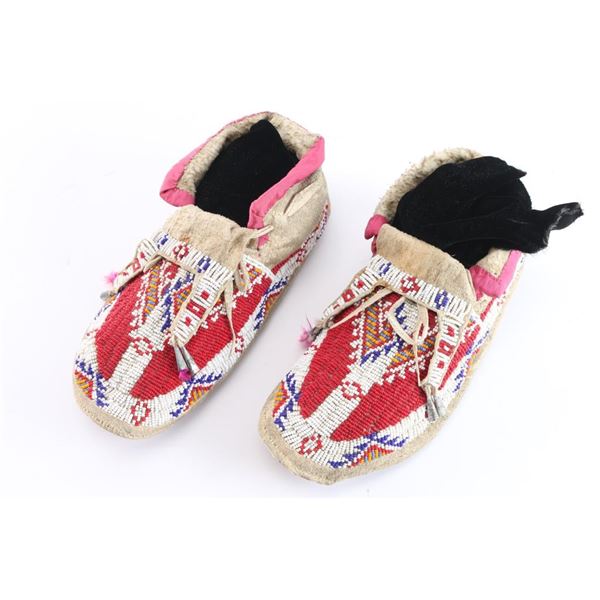 Beaded Plains Indian Moccasins