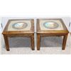 Image 1 : A Pair of Indian Sand Painting Side Tables