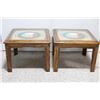 Image 3 : A Pair of Indian Sand Painting Side Tables
