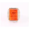 Image 1 : Mens Zuni Coral Ring Set