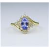 Image 1 : Dazzling Tanzanite and Diamond Ring