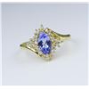 Image 3 : Dazzling Tanzanite and Diamond Ring