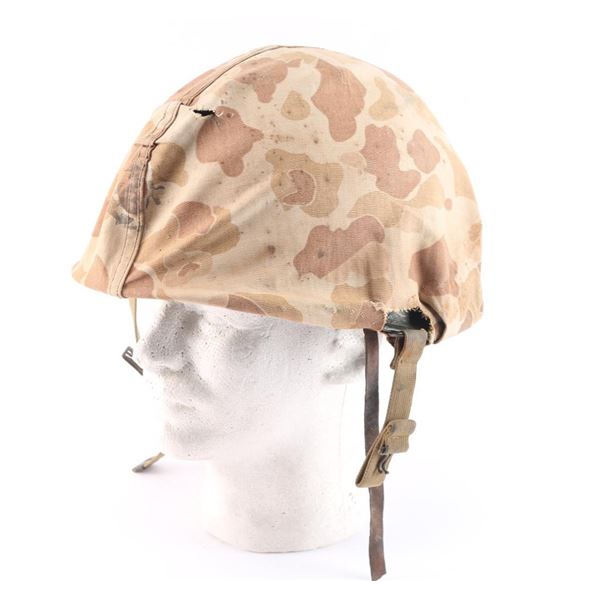 WWII USMC Fixed Bail Helmet