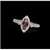 Image 3 : Elegant Lab Grown Alexandrite and Diamond
